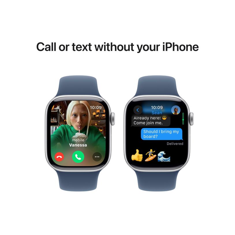 195949562167-Apple Watch Series 10 (GPS) - Montre connectée 42 mm - aluminium argenté - taille du bracelet : S/M - 64 Go - Wi-P_405267566_4-6