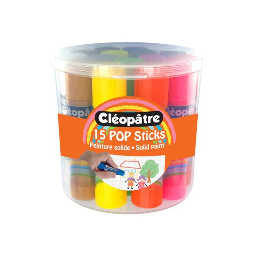 3134725026766-CLÉOPÂTRE – Pop Sticks peinture solide hypoallergénique – 15 couleurs × 5 g-P_405267700_1-5