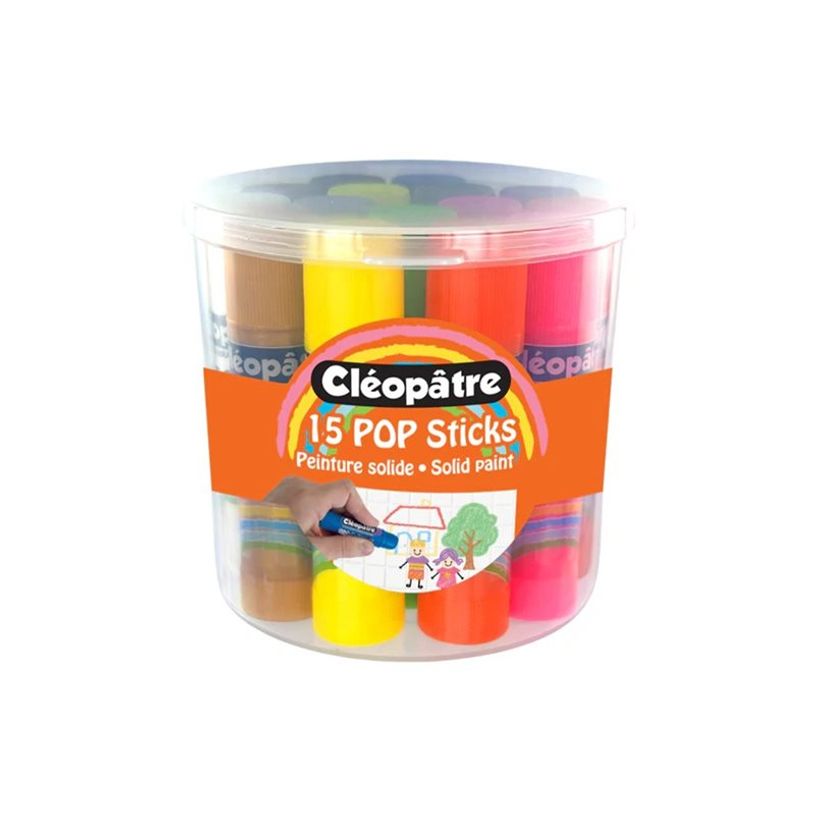 3134725026766-CLÉOPÂTRE – Pop Sticks peinture solide hypoallergénique – 15 couleurs × 5 g-P_405267700_3-3