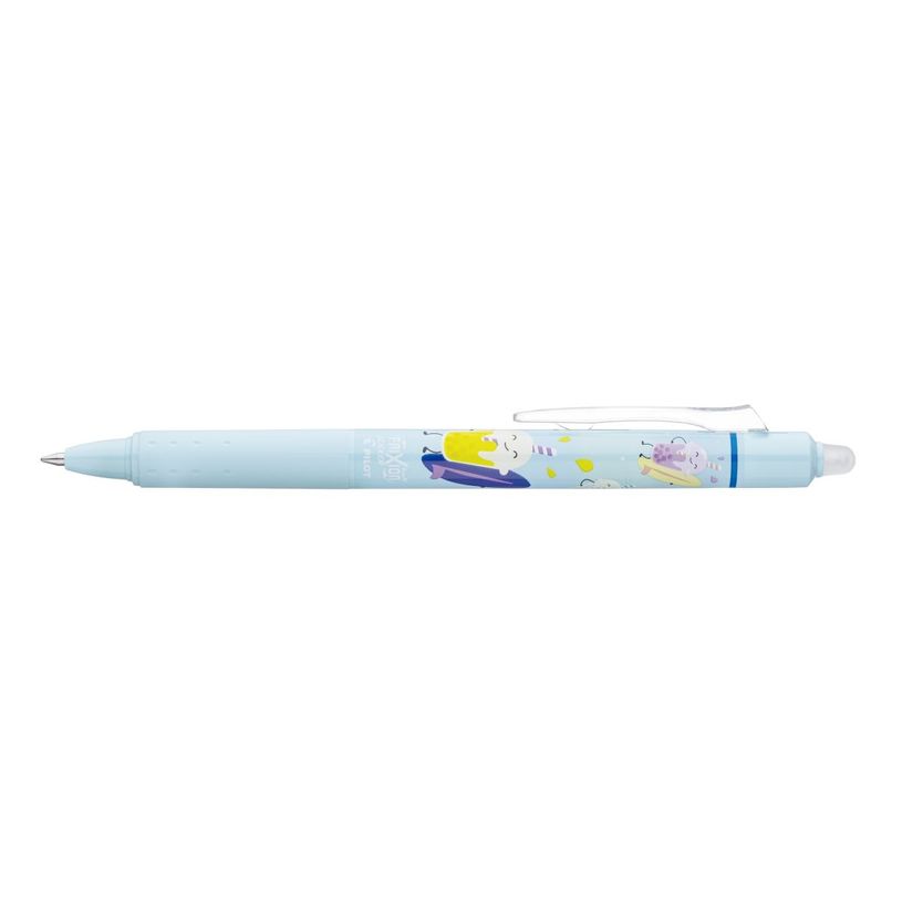 4902505693625-PILOT Frixion Ball Clicker Pool Party – Stylo effaçable rétractable bleu pastel – Encre bleue – Poin--0