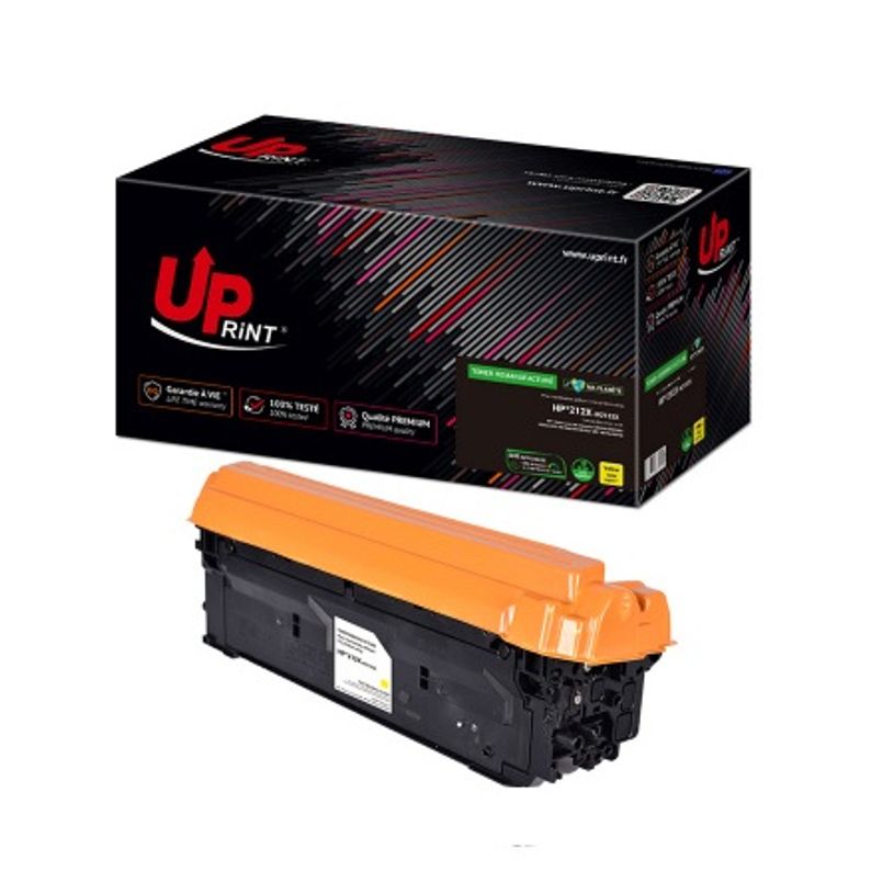 3584770330859-Cartouche laser remanufacturée HP 212X - Jaune -Uprint--0