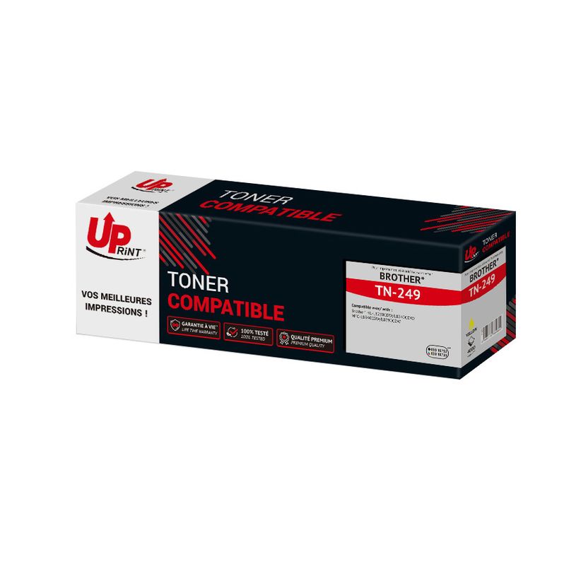 3584770334604-Cartouche laser compatible Brother TN249 - Jaune -Uprint--0
