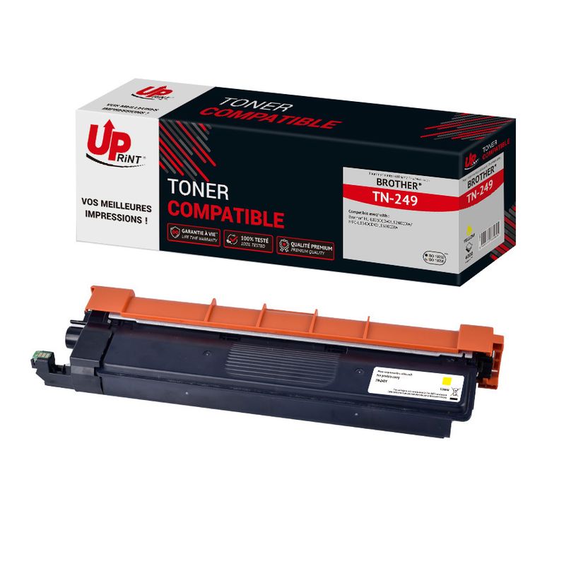 3584770334604-Cartouche laser compatible Brother TN249 - Jaune -Uprint--1