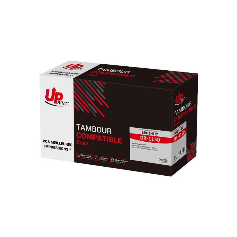 3584770334635-Tambour compatible Brother DR1150 - noir -Uprint--0