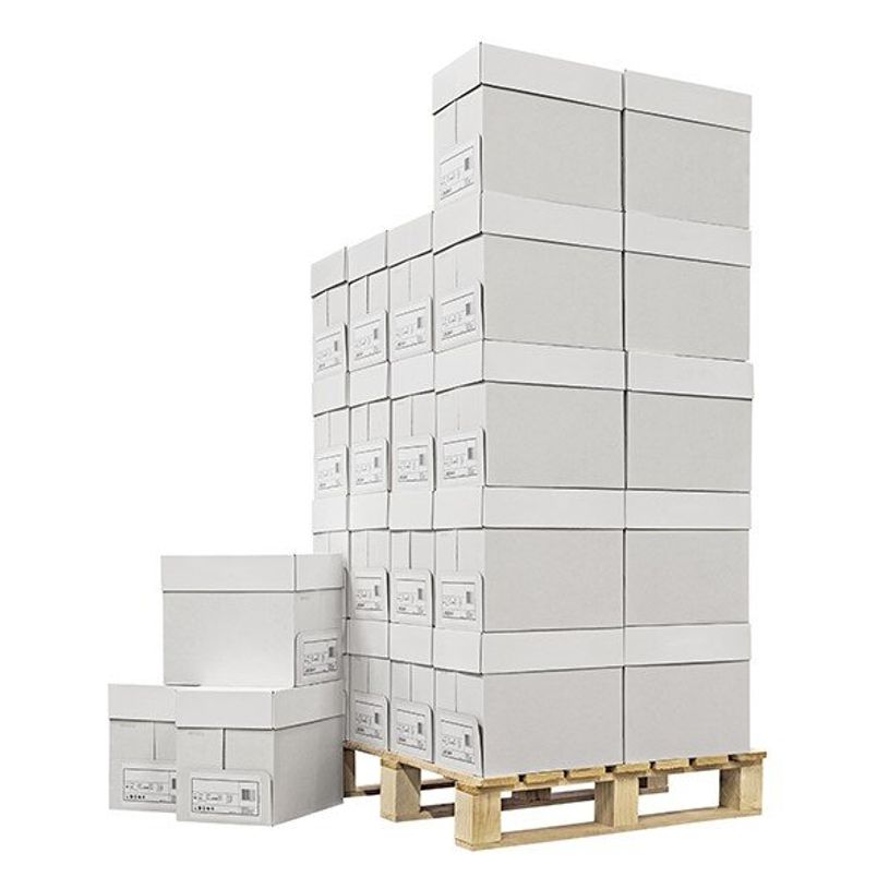 -Papier blanc neutre - A4 (210 x 297 mm) - 80g/m² - palette de 40 cartons de 5 ramettes--1