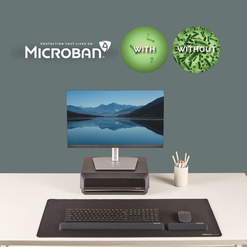 0043859808809-Fellowes Breyta - Tapis de bureau -Sous-main - 80 x 40 cm - noir--3