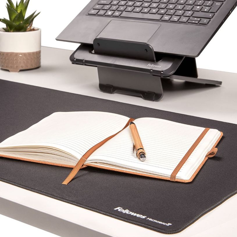 0043859808809-Fellowes Breyta - Tapis de bureau -Sous-main - 80 x 40 cm - noir--5