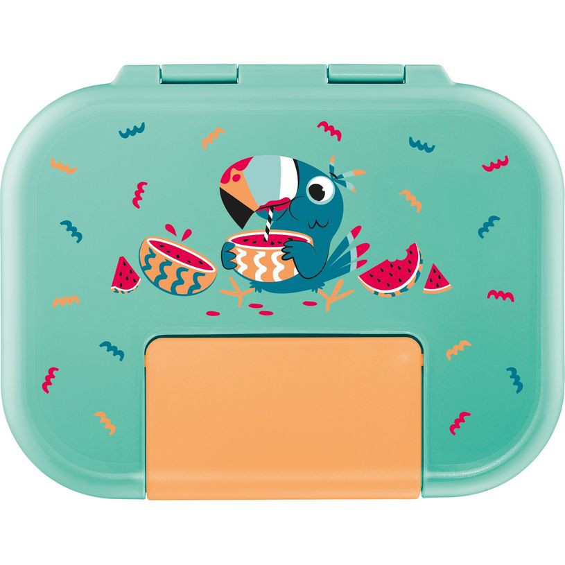 3154148741039-MAPED PICNIK - Boîte repas Ecozen 900 ml MINIZ - Décor Toucan--2