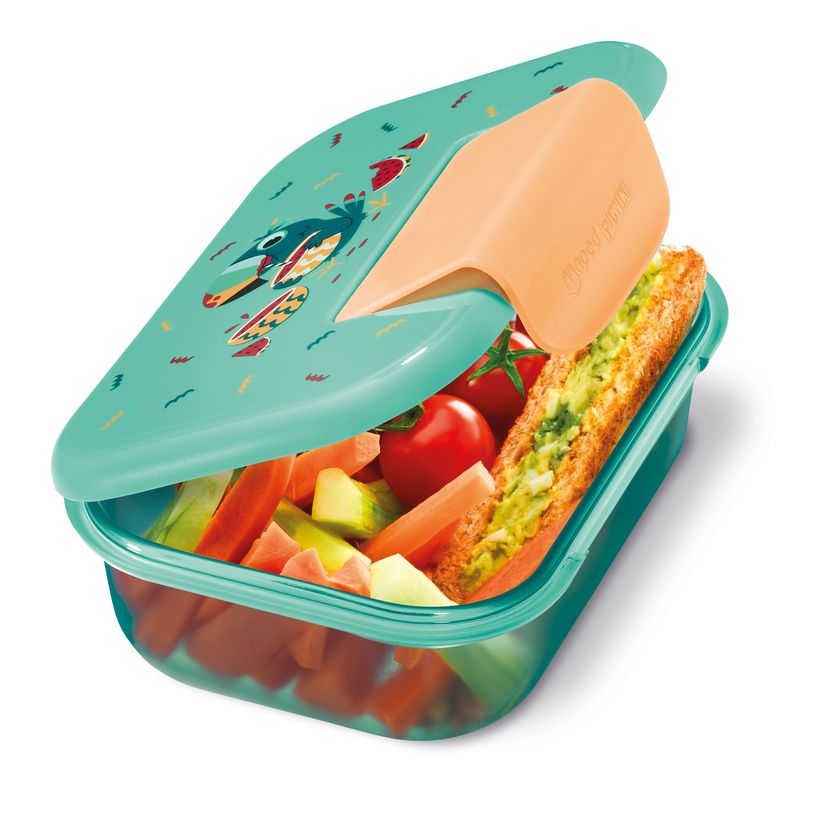 3154148741039-MAPED PICNIK - Boîte repas Ecozen 900 ml MINIZ - Décor Toucan--4