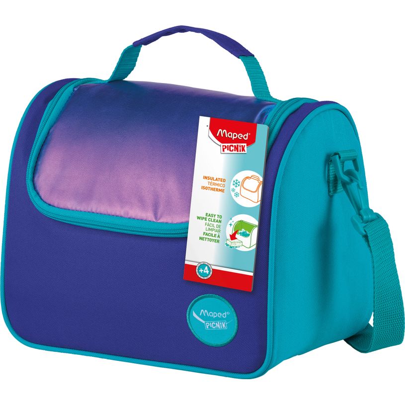 3154148721086-MAPED PICNIK - Sac à déjeûner et Goûter isotherme à bandoulière ORIGINS Famille - coloris Aqua--0