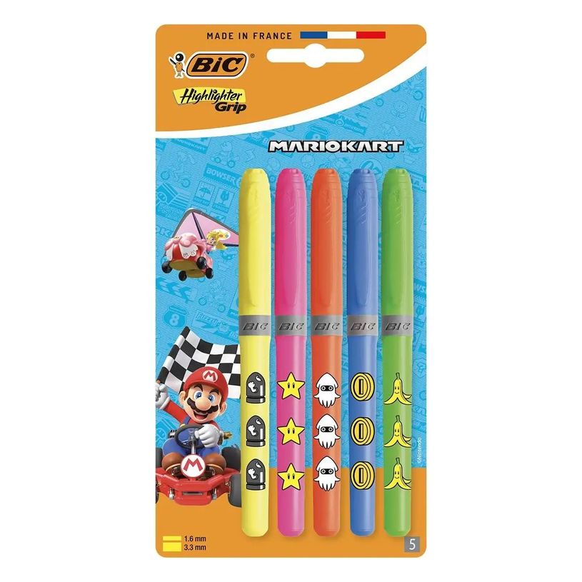 3086123779150-BIC - 5 surligneurs Mario Kart--1
