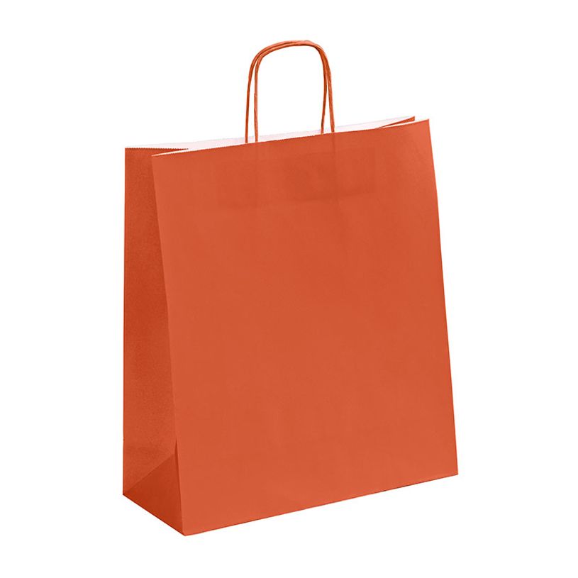 3135250900811-50 Sacs cadeau kraft - poignées torsadées - 35 cm x 13 cm x 40 cm - terracotta--0