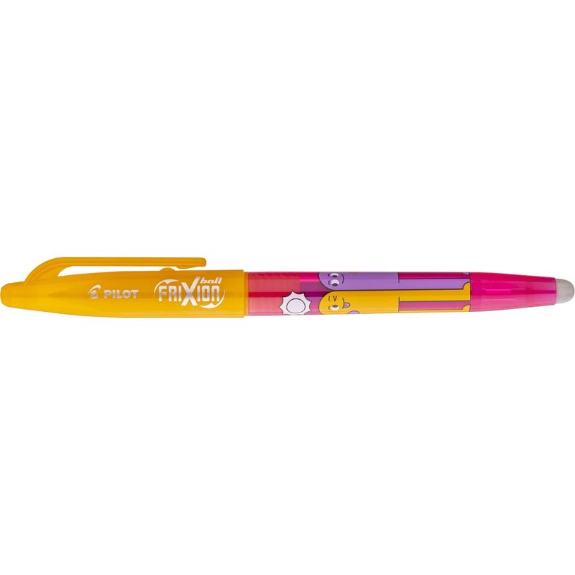 4902505693731-Pilot – FriXion Ball Friends – Stylo effaçable – Encre bleue – Pointe moyenne – Corps rose--0