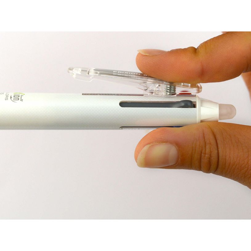 4902505695506-PILOT Frixion Ball 4 Colors – Stylo 4 couleurs effaçable dégradé bleu – Pointe fine 0,5 mm--2