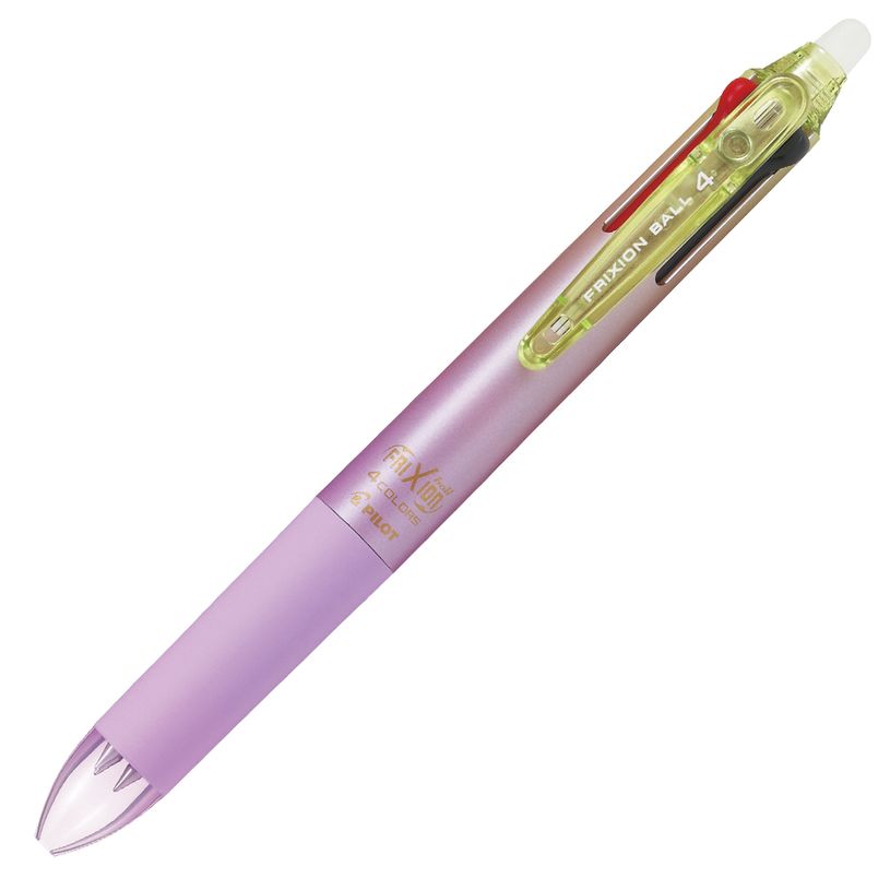 4902505695513-PILOT Frixion Ball 4 Colors – Stylo 4 couleurs effaçable dégradé violet – Pointe fine 0,5 mm--0