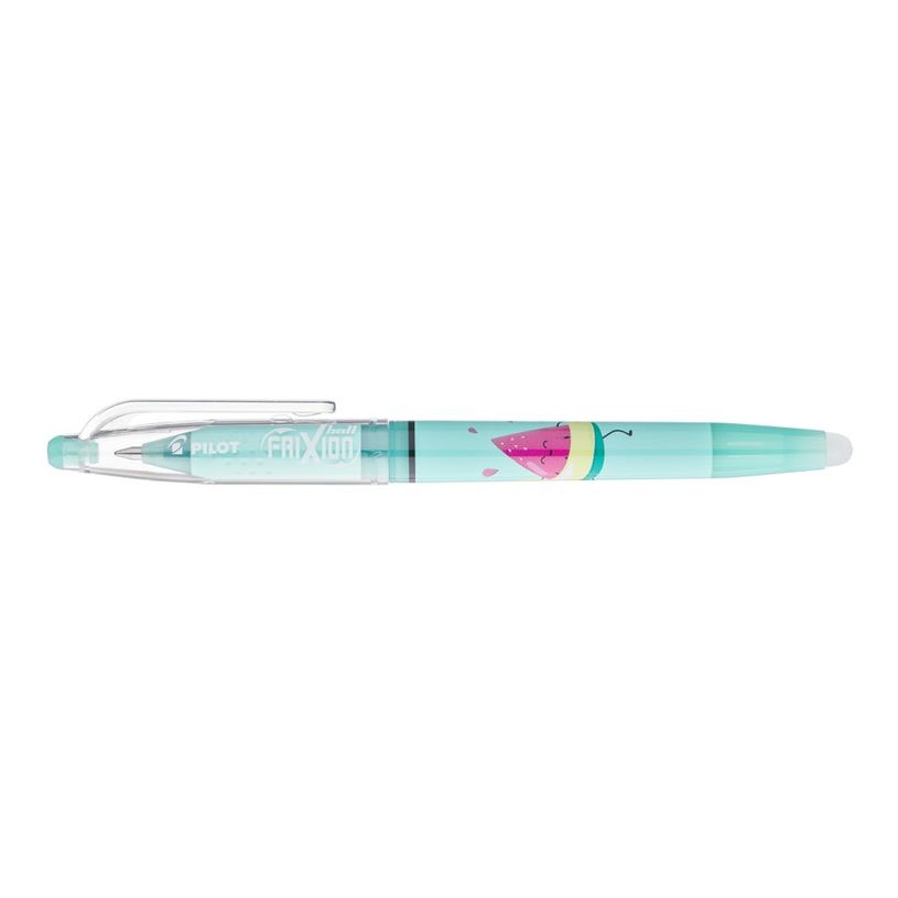 4902505693601-PILOT Frixion Ball Pool Party – Stylo effaçable vert pastel – Encre noire – Pointe moyenne 0,7 m--0