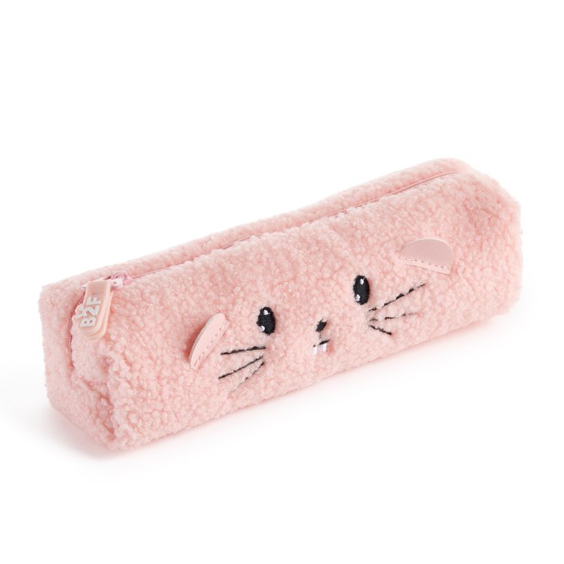 8422593198322-Trousse souris rose Fluffy Club Back2Fun--0