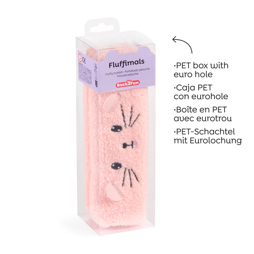 8422593198322-Trousse souris rose Fluffy Club Back2Fun--4