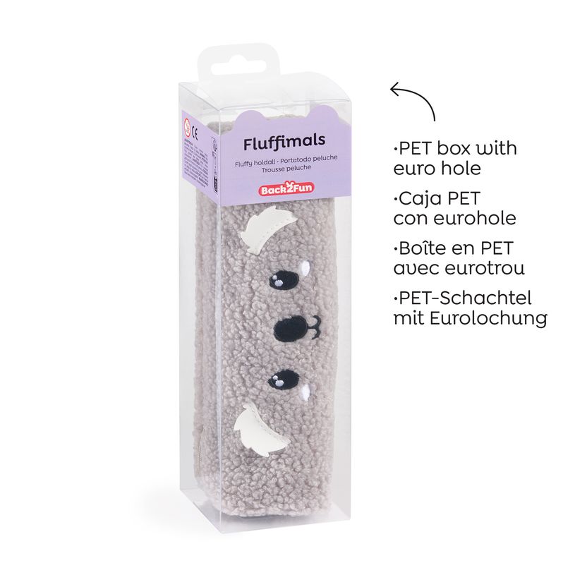 8422593198339-Trousse koala grise Fluffy Club Back2Fun--4