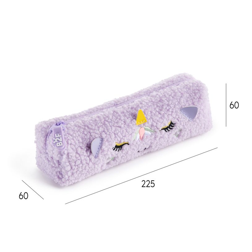 8422593198346-Trousse licorne mauve Fluffy Club Back2Fun--1