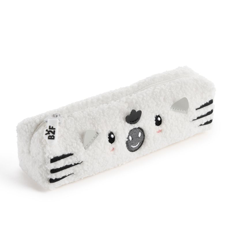 8422593198353-Trousse zèbre blanche Fluffy Club Back2Fun--0