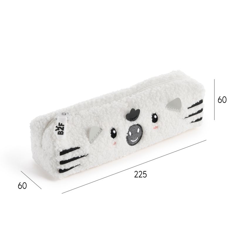 8422593198353-Trousse zèbre blanche Fluffy Club Back2Fun--1