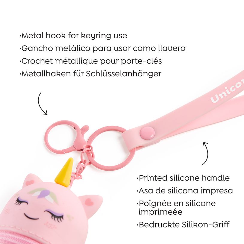 8422593198391-Porte-monnaie Mini Too Cool Licorne Back2Fun--3