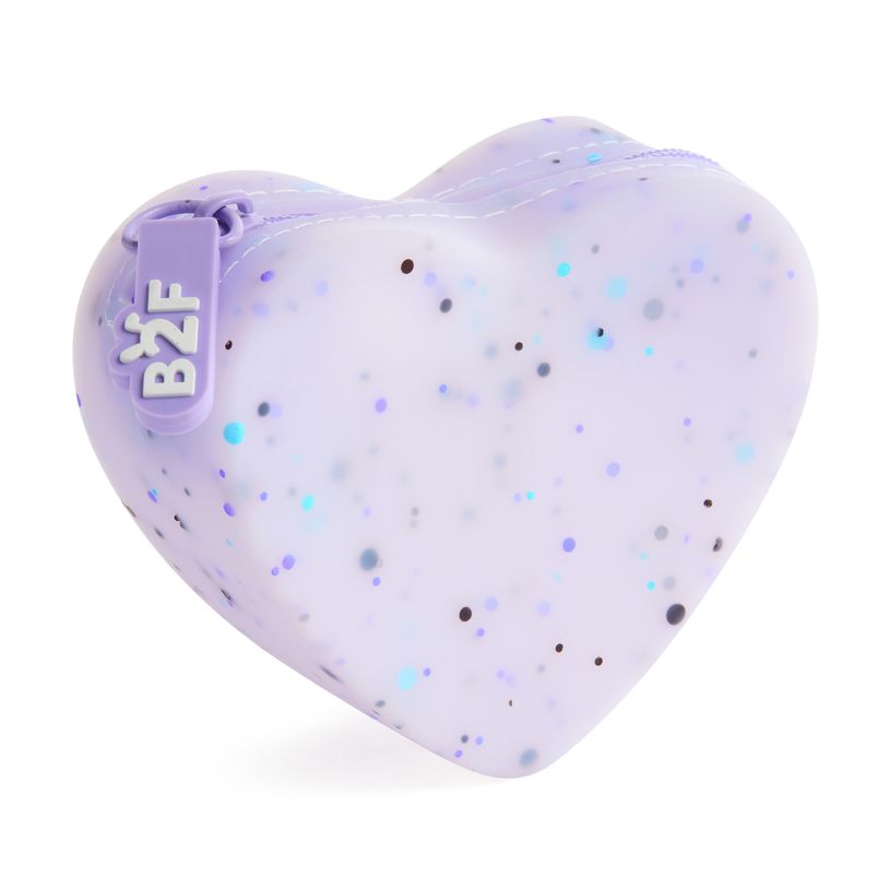 8422593198520-Porte-monnaies cœur mauve Lovely Things Back2Fun --0