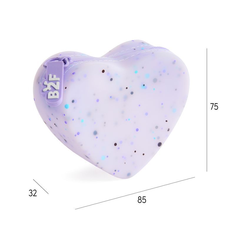 8422593198520-Porte-monnaies cœur mauve Lovely Things Back2Fun --1