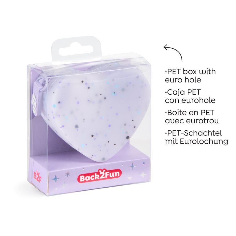 8422593198520-Porte-monnaies cœur mauve Lovely Things Back2Fun --4