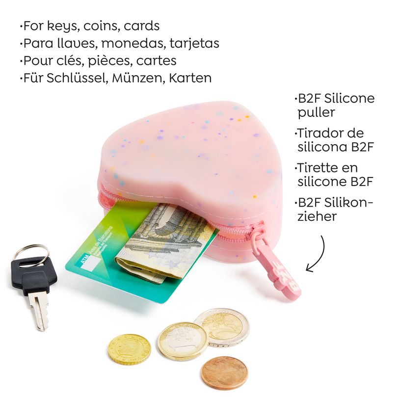 8422593198537-Porte-monnaies cœur rose Lovely Things Back2Fun --2