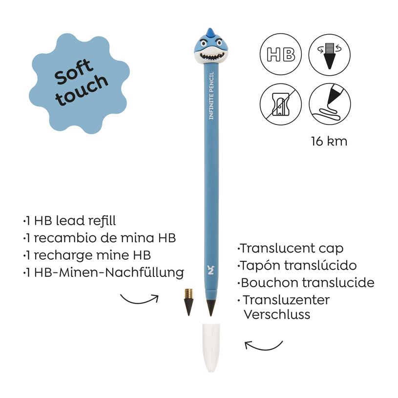 8422593120828-Crayon infini Requin Back2Fun--2