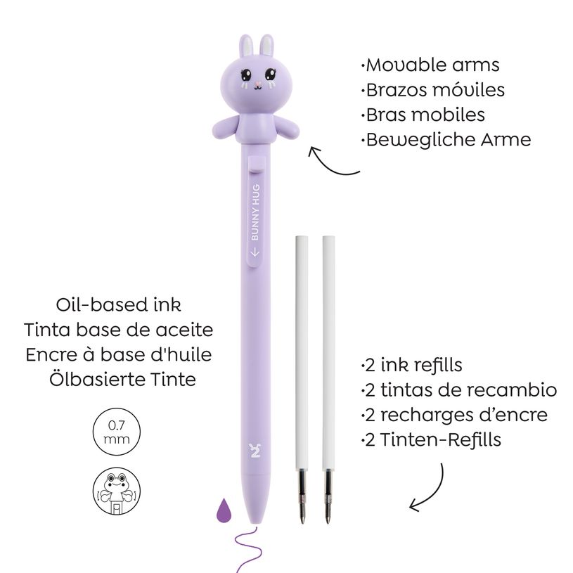 8422593121504-Blister de 1 stylo Lapin Hug Attack Back2Fun--2