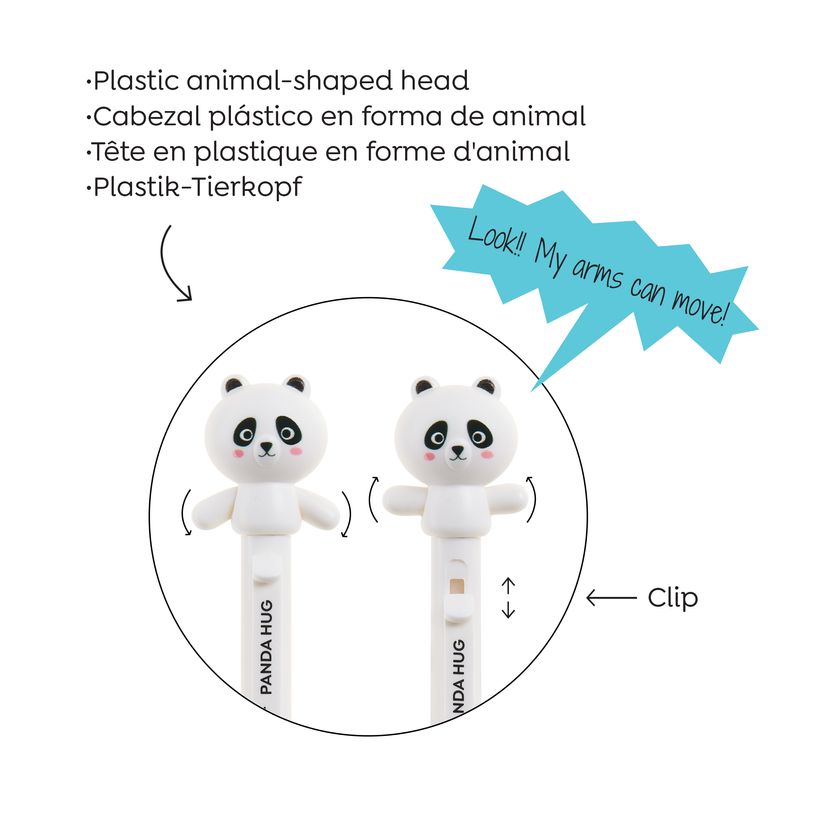 8422593121542-Blister de 1 stylo panda Hug Attack Back2Fun--3