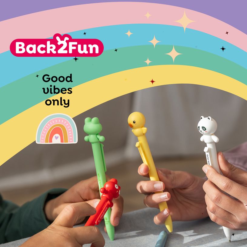 8422593121528-Blister de 1 stylo grenouille Hug Attack Back2Fun--10