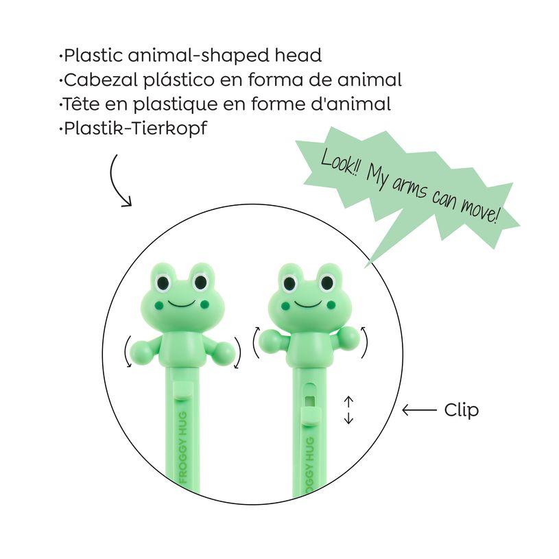 8422593121528-Blister de 1 stylo grenouille Hug Attack Back2Fun--3