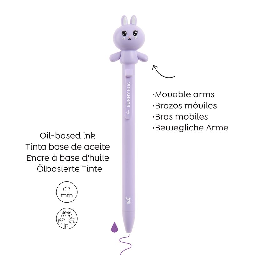 8422593121801-Stylo Lapin Hug Attack Back2Fun--2