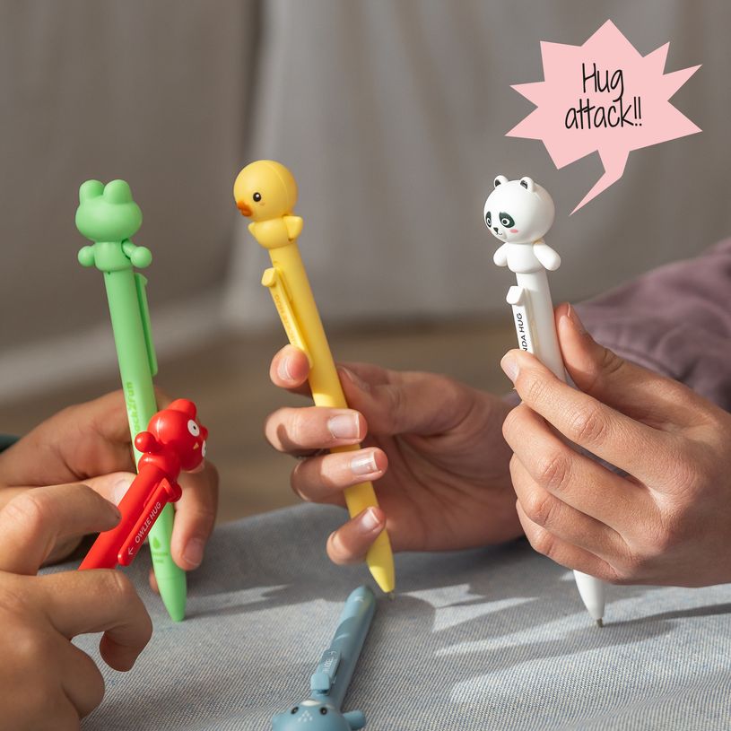 8422593121832-Stylo Poussin Hug Attack Back2Fun--4