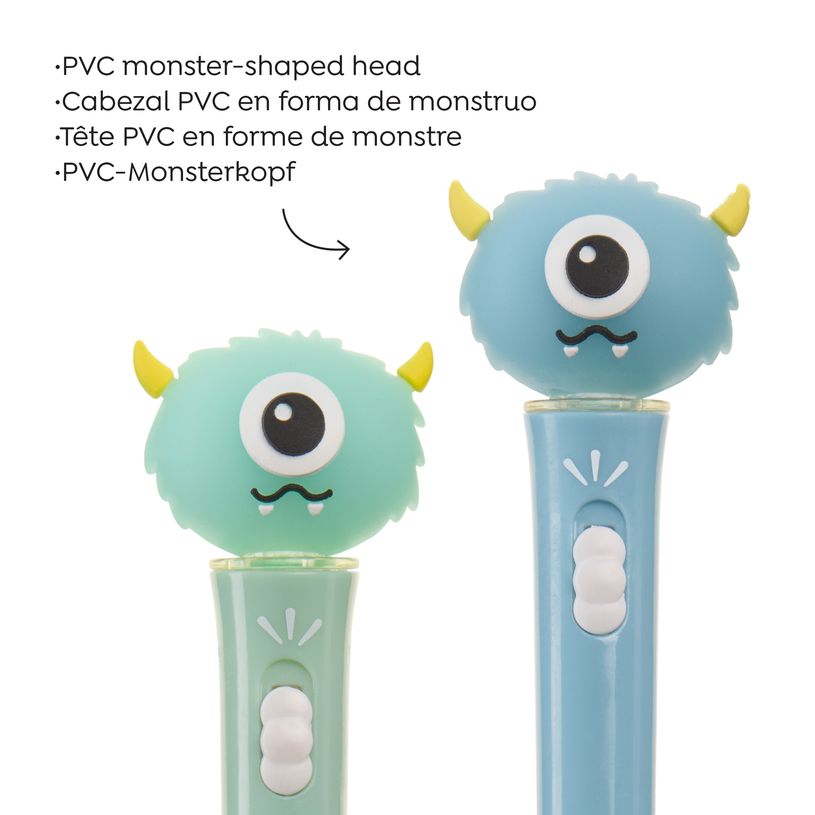 8422593120958-Stylo monstre lumineux vert Back2Fun--2