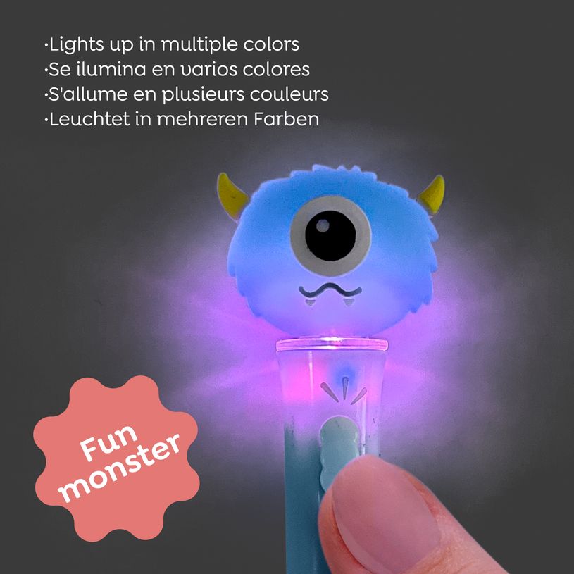 8422593120958-Stylo monstre lumineux vert Back2Fun--4