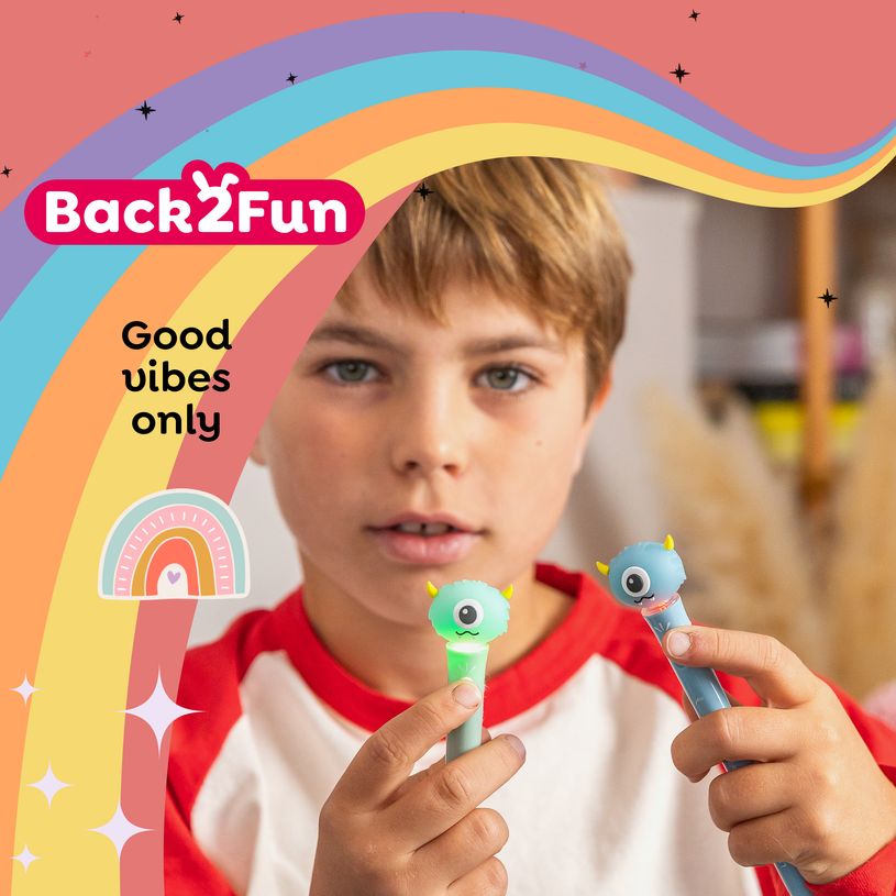 8422593120965-Stylo monstre lumineux bleu Back2Fun--6