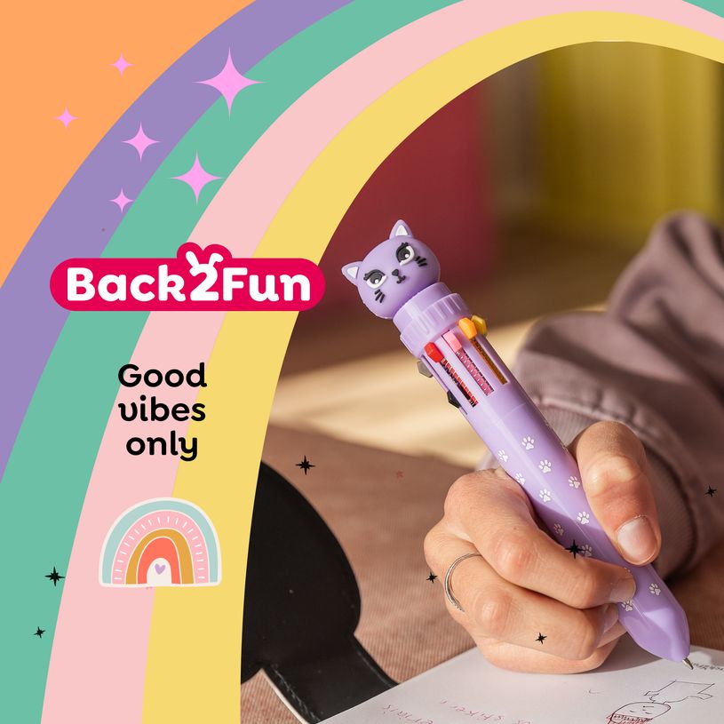 8422593121610-Stylo noir Kitty Back2Fun--8