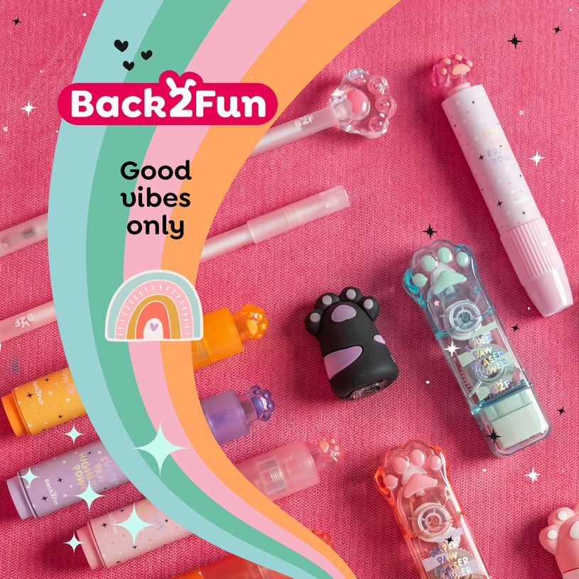 8422593133262-Gomme rétractables pattes de chat verte Back2Fun--7