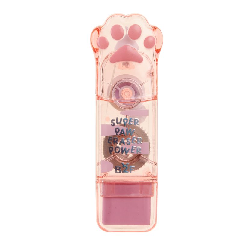 8422593133286-Correcteur - gommes Pattes de chat rose Back2Fun--0