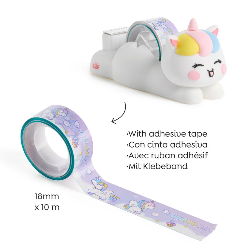8422593133316-Porte-rubans adhésifs Licorne Back2Fun--2