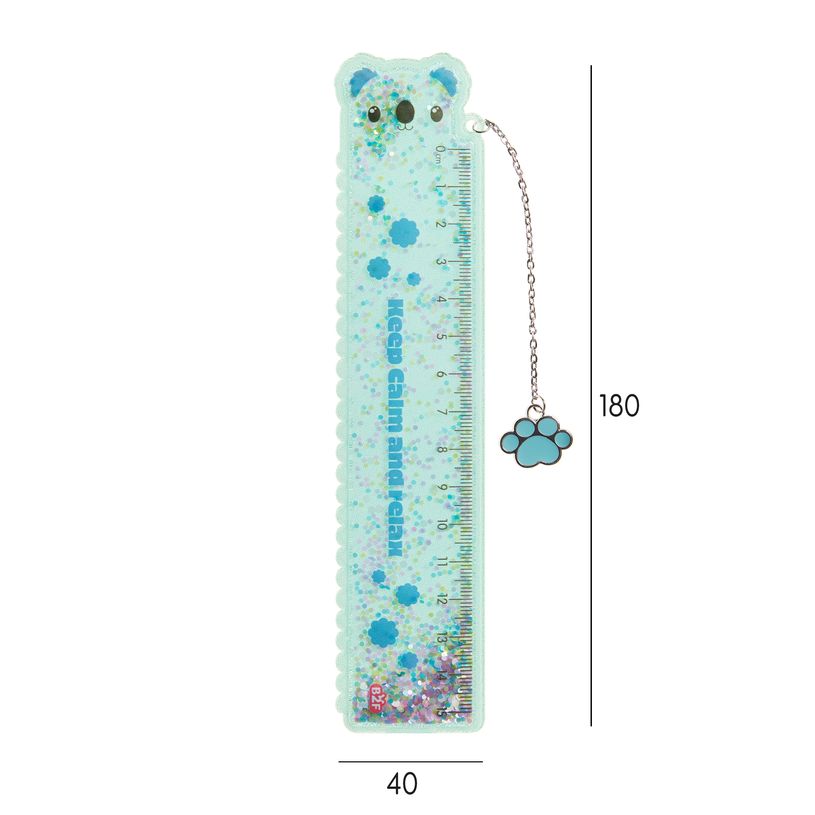 8422593133347-Règle avec paillettes Koala Back2Fun--1