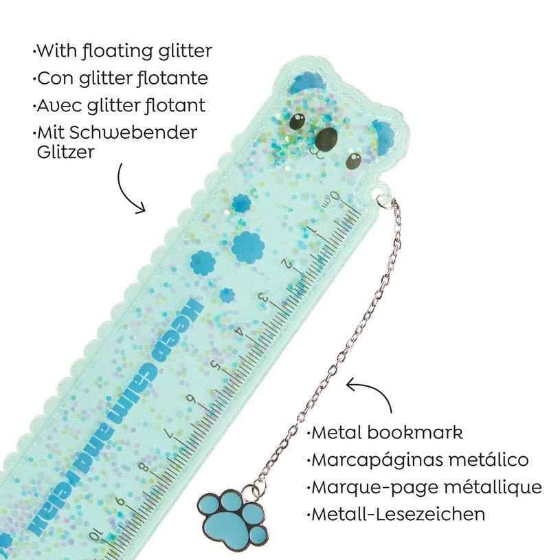 8422593133347-Règle avec paillettes Koala Back2Fun--2