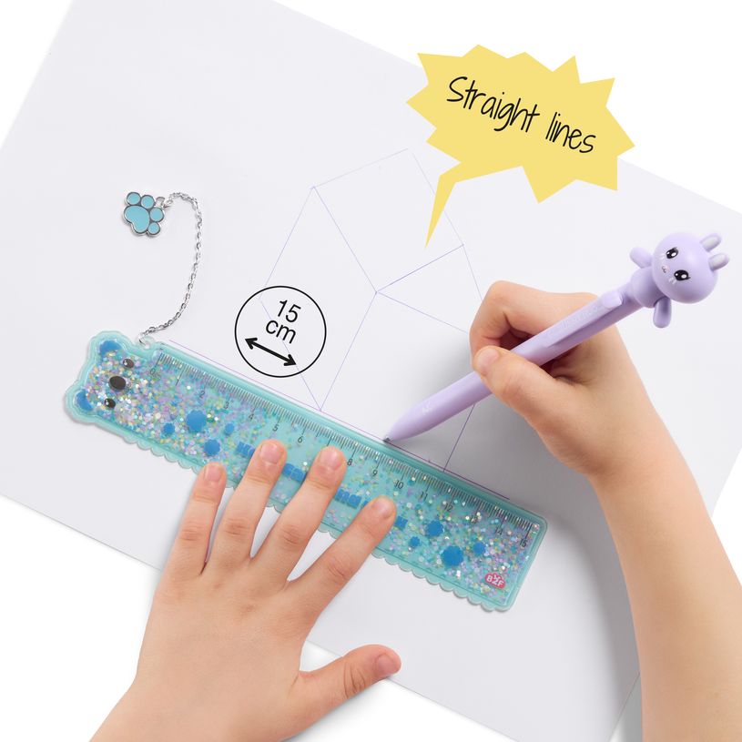 8422593133347-Règle avec paillettes Koala Back2Fun--3