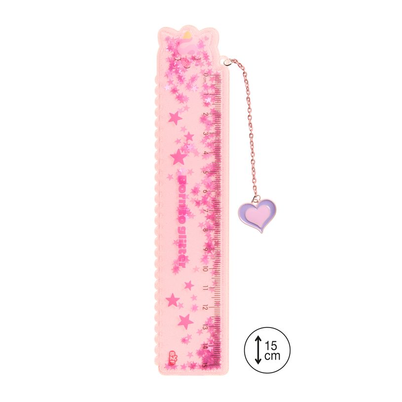 8422593133408-Règle avec paillettes Licorne Back2Fun--0