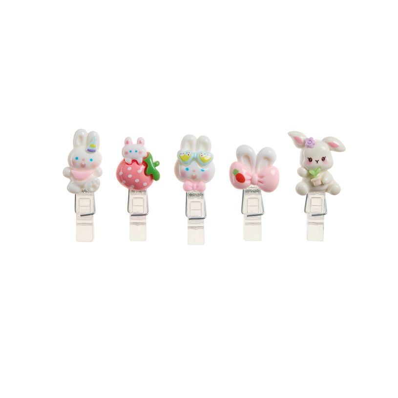 8422593133620-Blister de 5 mini pinces Lapin Back2fun--0